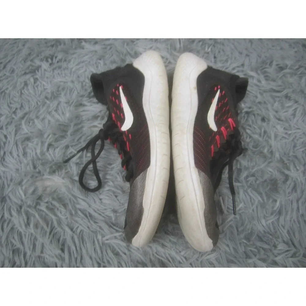 Nike Shoes Youth Girls 5Y Free RN (GS) Running Black Pink AH3457-001 Athletic - Picture 10 of 11
